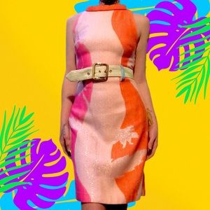 Mod 50’s inspired Milly of New York belted dress